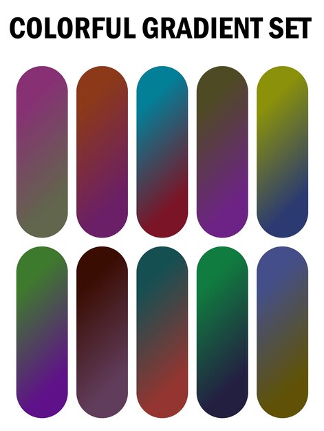 una serie de clavos multicolores con diferentes colores
