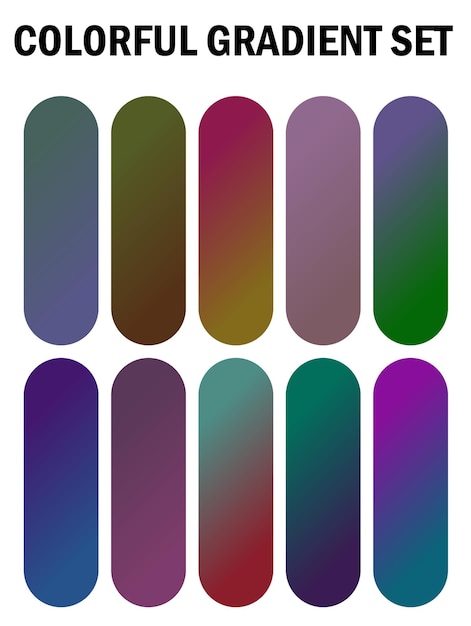 una serie de clavos multicolores con diferentes colores