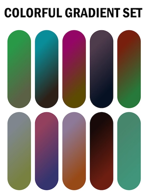 una serie de clavos multicolores con diferentes colores