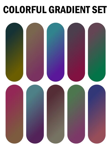 una serie de clavos multicolores con diferentes colores