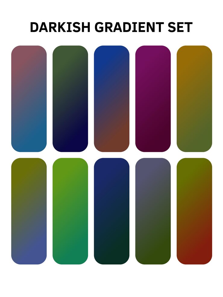 Vector una serie colorida de botones con diferentes colores y colores