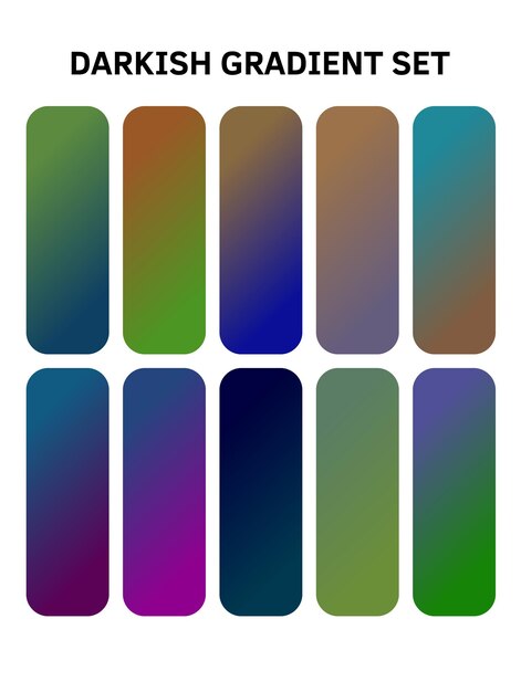 una serie colorida de botones con diferentes colores y formas