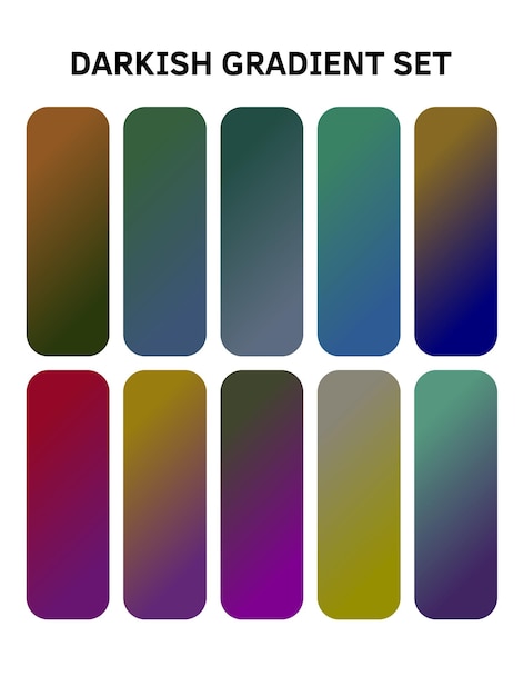 una serie colorida de botones con diferentes colores y formas