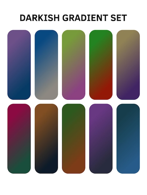 una serie colorida de clavos con diferentes colores y colores