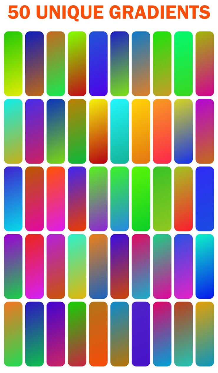 Vector una serie colorida de cuadrados multicolores con diferentes colores