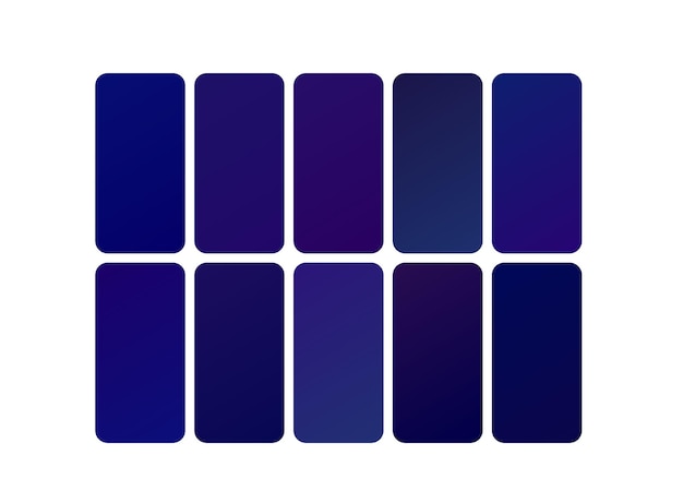 una serie de cuadrados con diferentes colores y formas