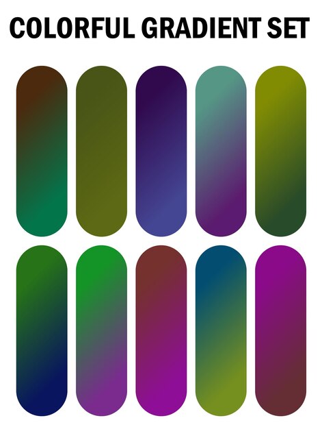 una serie de cuadrados multicolores con diferentes colores