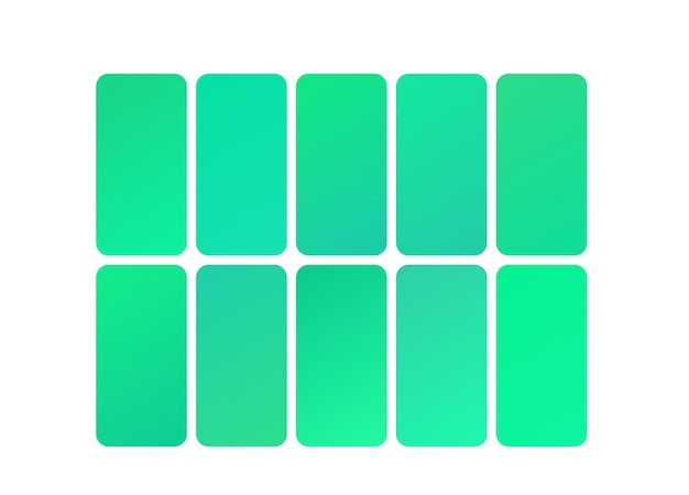 una serie de cuadrados verdes con un fondo verde