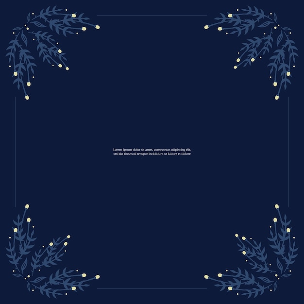 Serie de estilo escandinavo floral marco de fondo de flores decoración de papel página tarjeta notas de nota
