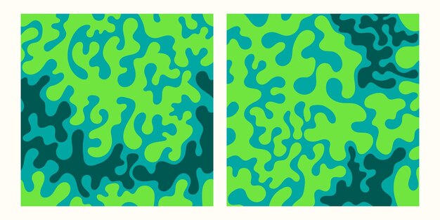 una serie de fondos con pinturas de forma líquida