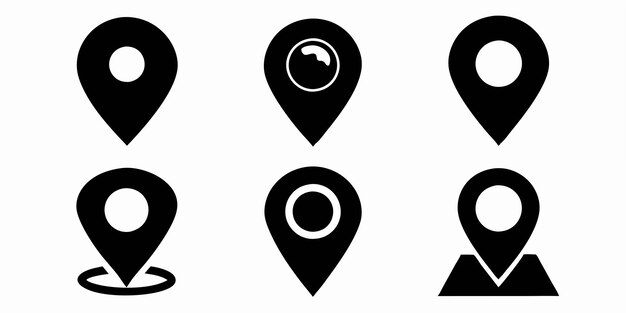 una serie de iconos con un fondo negro que dicen que no es