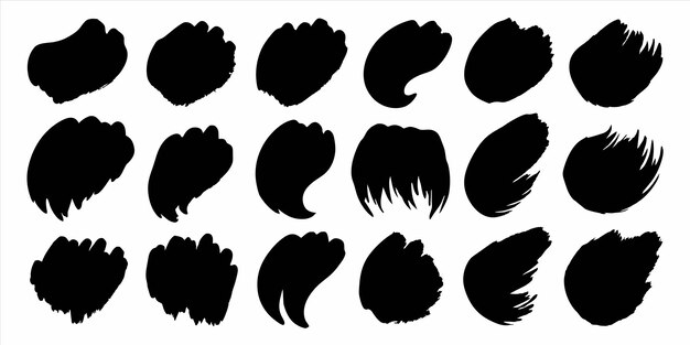 una serie de imágenes de cabello y las palabras "cabello"