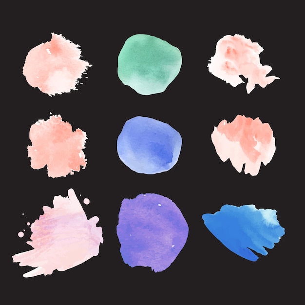 una serie de imágenes con diferentes colores y formas