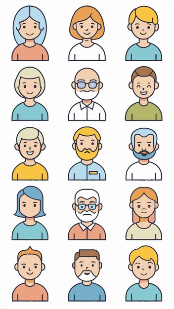 una serie de imágenes de personas con diferentes caras