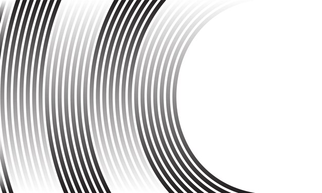 una serie de líneas en blanco y negro con un fondo blanco