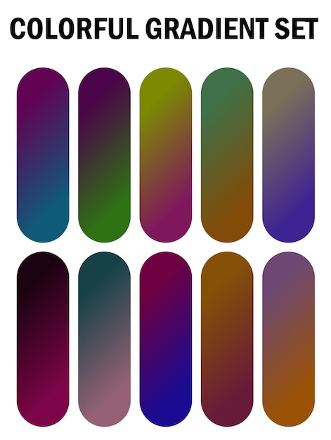 una serie de patrones multicolores con diferentes colores