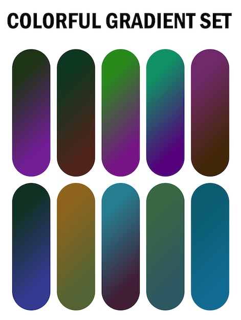 una serie de ventanas multicolores con diferentes colores
