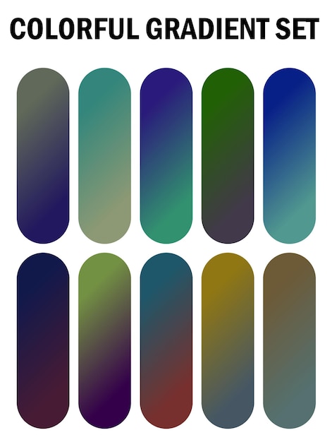 una serie de ventanas multicolores con diferentes colores