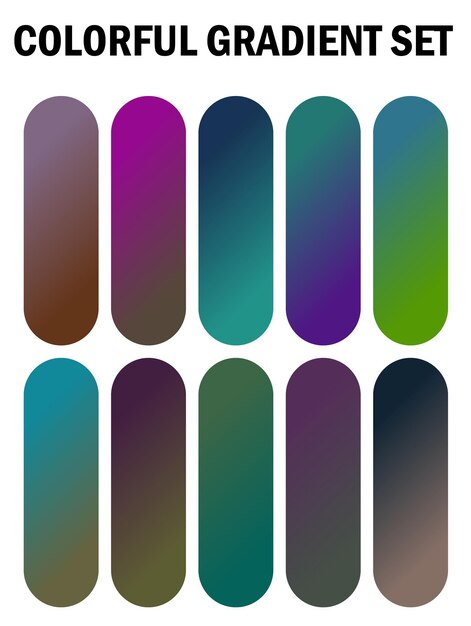 una serie de ventanas multicolores con diferentes colores