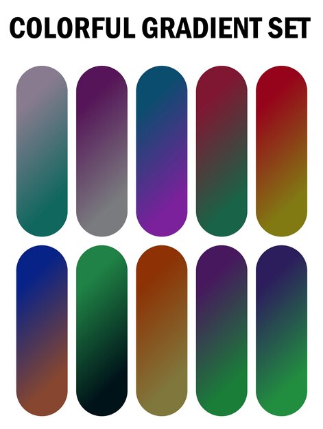 una serie de ventanas multicolores con diferentes colores
