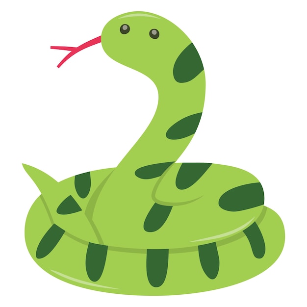 Serpiente de dibujos animados