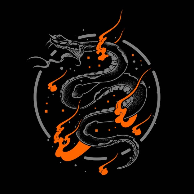 serpiente de fuego