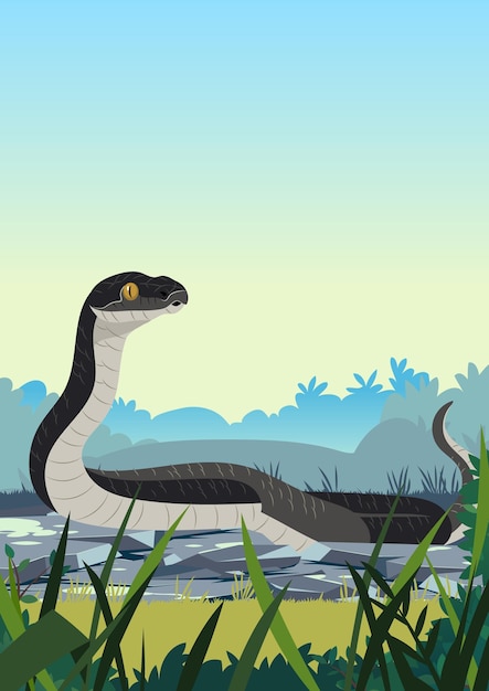 serpiente en la naturaleza
