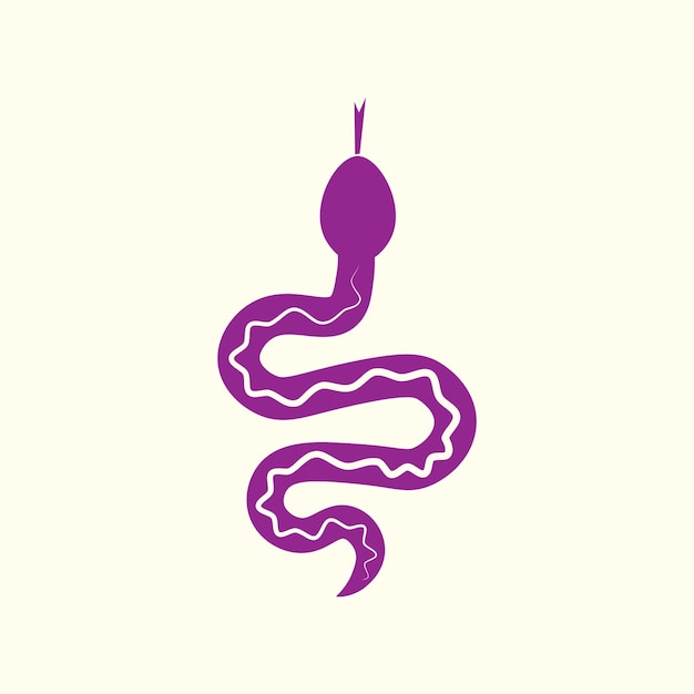 Serpiente obra de arte de moda muy abstracta ilustración vectorial colorido diseño aplicado