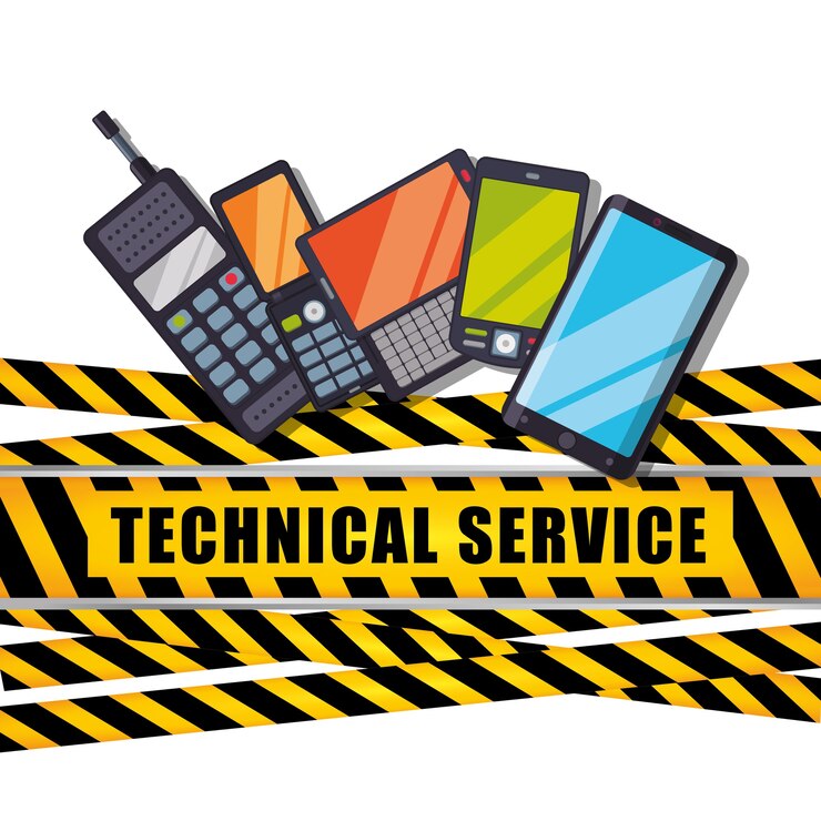 Vector servicio al cliente conjunto de iconos de servicio técnico.