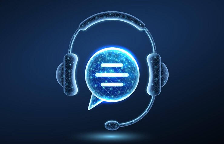Servicio de atención al cliente llamada consejo en vivo teléfono bot chat auriculares