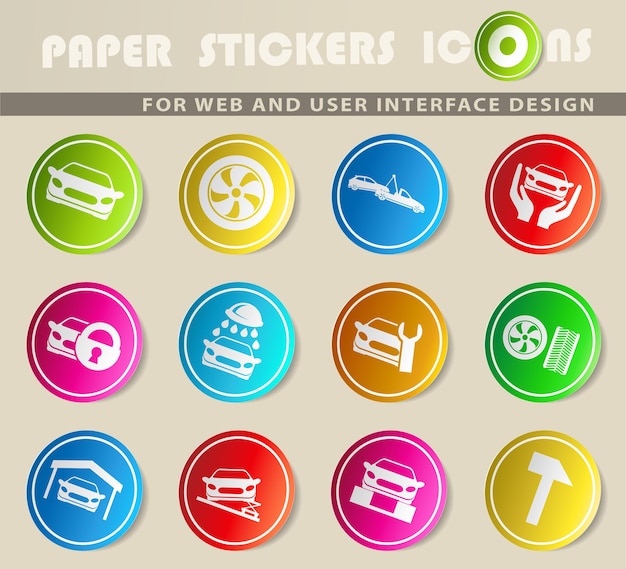 servicio automático iconos