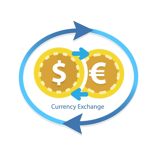 Servicio de cambio de moneda. mercado de criptomonedas para intercambio.