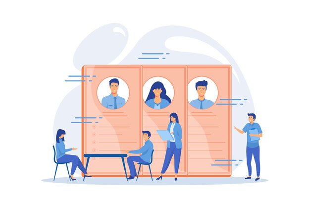 Servicio de contratación y empleo. Agencia de RRHH y empresa de headhunting. entrevista de trabajo, empleo