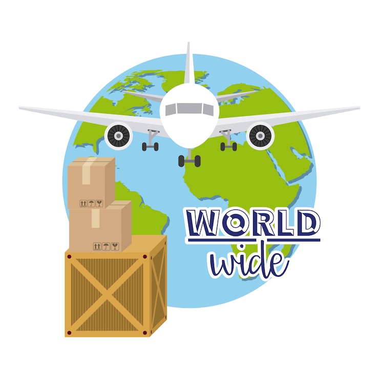 Vector servicio de entrega