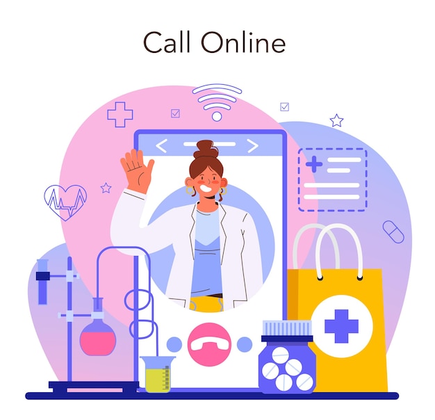 Servicio de farmacia en línea o plataforma de venta de medicamentos farmacéuticos