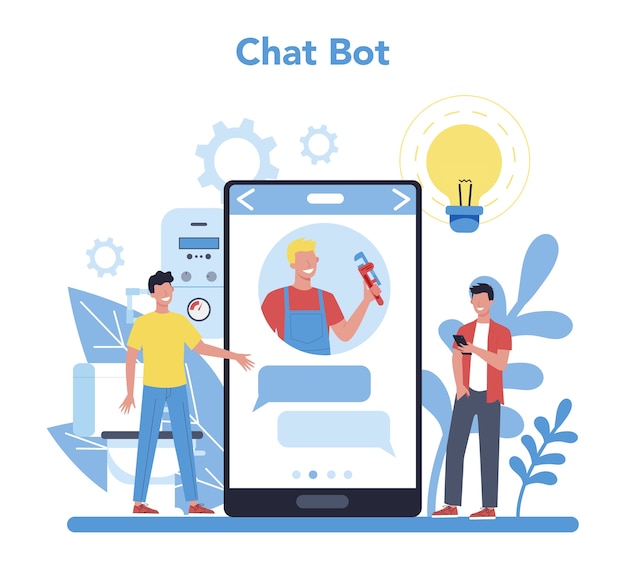 Servicio o plataforma de plomería en línea