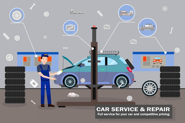 Servicio y reparación de automóviles