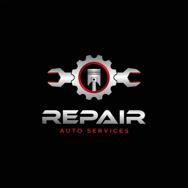 Servicio de reparación de engranajes y pistones Auto emblema