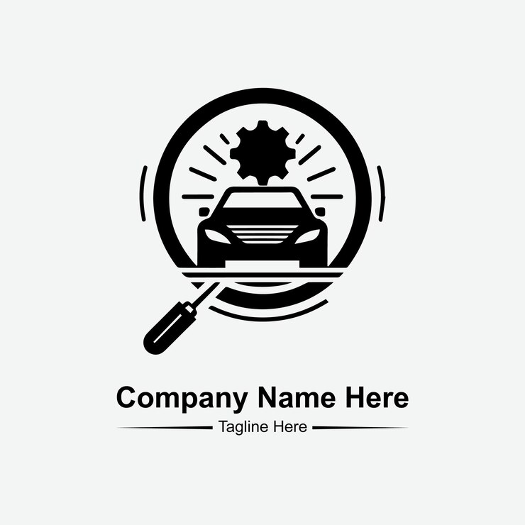Vector servicio y reparación de logotipo aquí.