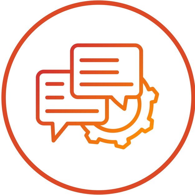 Servicio de retroalimentación de diseño vectorial Estilo de icono