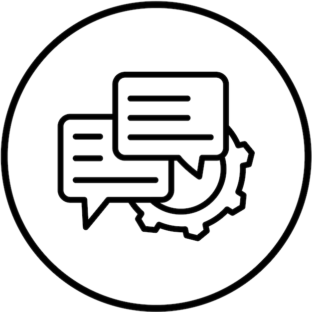 Servicio de retroalimentación de diseño vectorial Estilo de icono