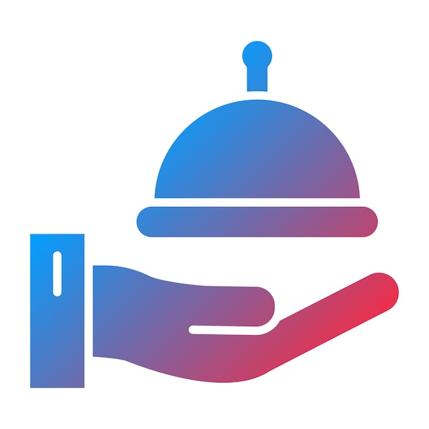 Servicio de sala de diseño vectorial Estilo de icono