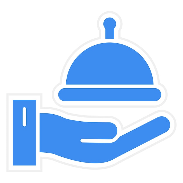Servicio de sala de diseño vectorial Estilo de icono