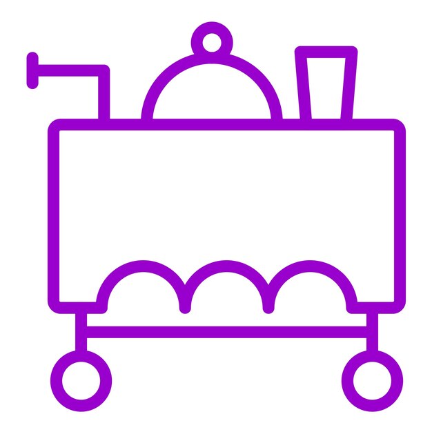 Servicio de sala de diseño vectorial Estilo de icono