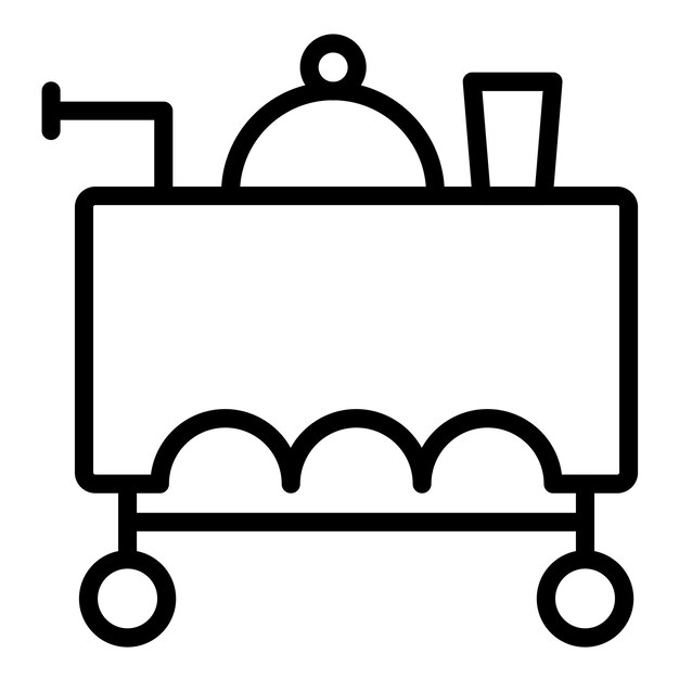Servicio de sala de diseño vectorial Estilo de icono