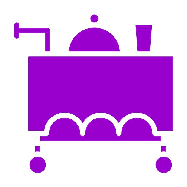 Servicio de sala de diseño vectorial Estilo de icono