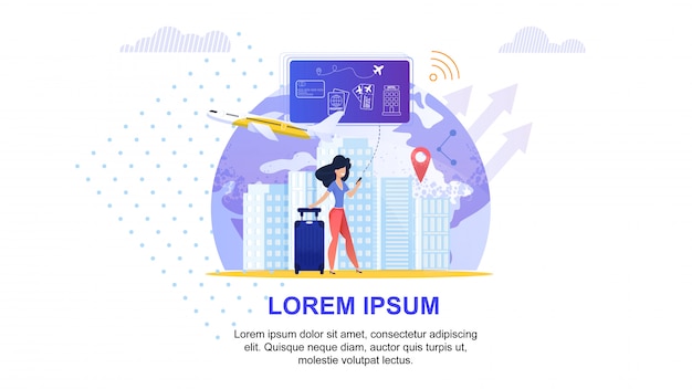 Servicio de viajes online. Planificación de vacaciones de turismo.