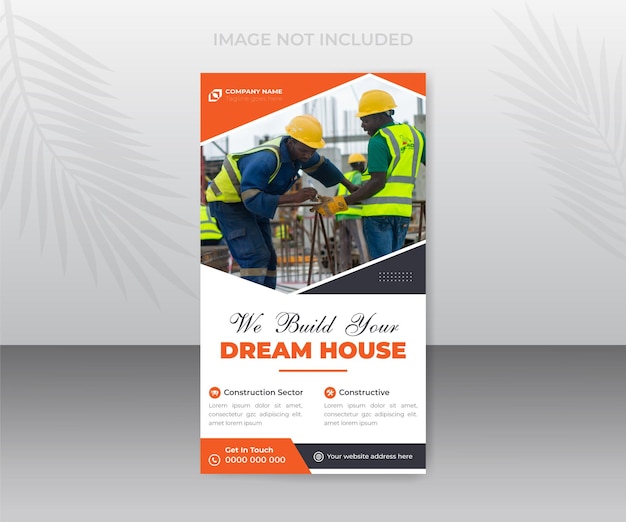 Servicios de construcción publicaciones en redes sociales historias o diseño de plantilla de banner web