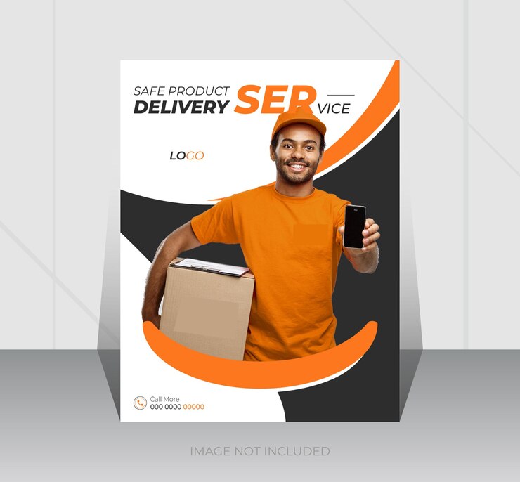 Servicios de entrega de productos en línea Diseño de volante