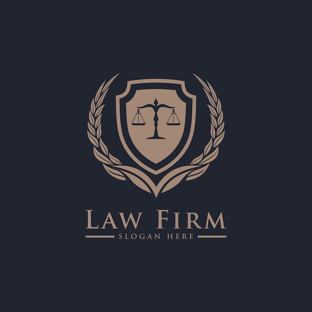 Servicios de Law Firm Lawyer, Luxury vintage crest logo